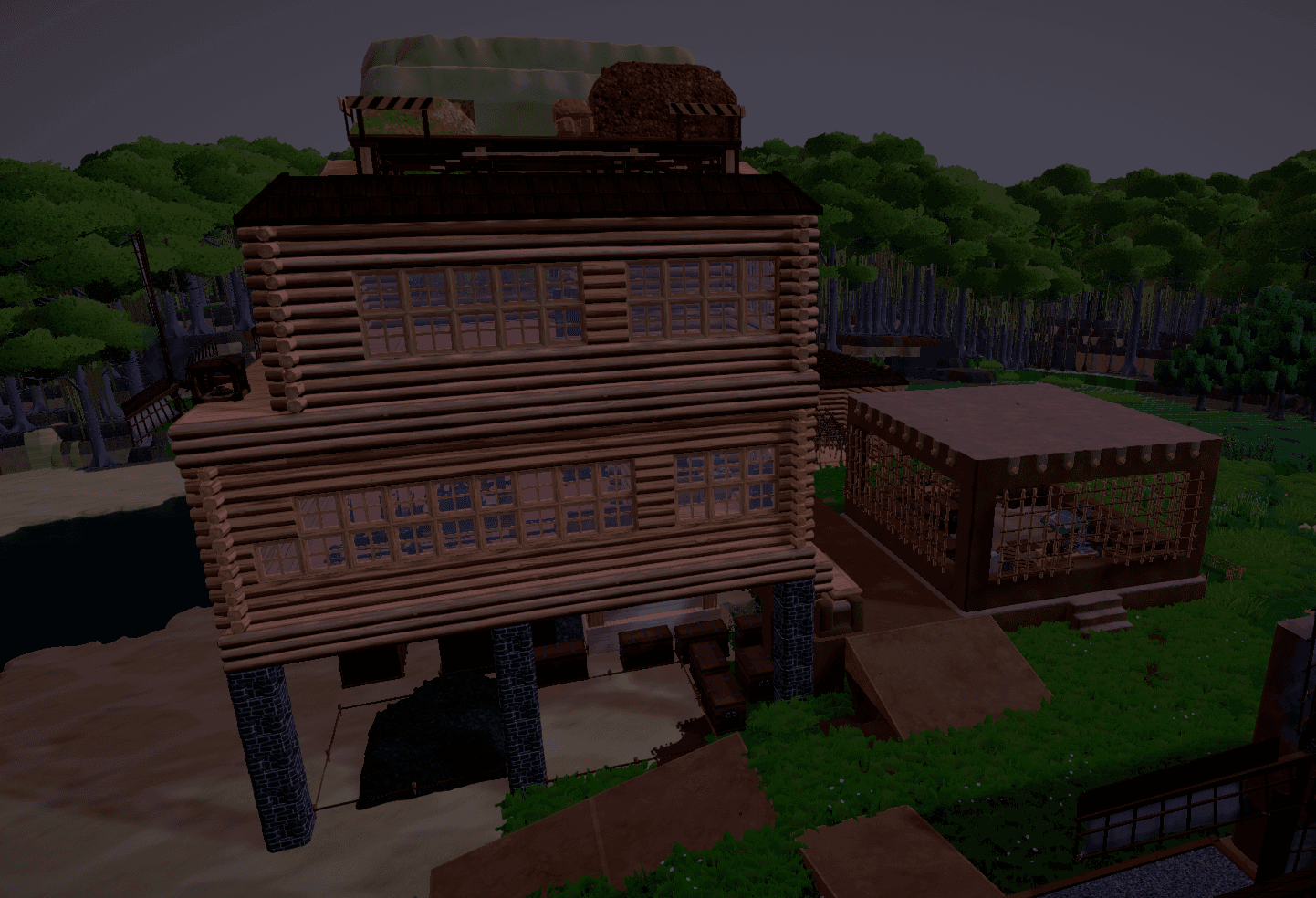 La Zone forestière de @polo14.  et @bzh farming simulator — vue 50
